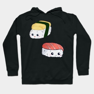 Kawaii Sushi Digital Art Japanese Food Asian Hoodie